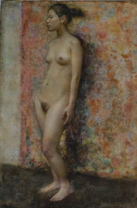 上海师范大学教授的人体油画，全国美展获奖的？这可以看吗？