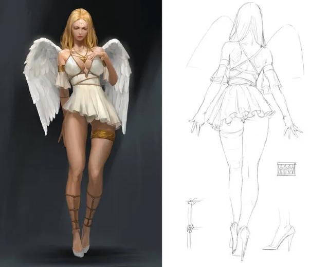 天使与恶魔|佳作分享|插画师 Sangsoo Jeong