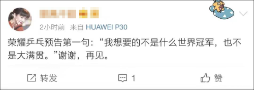 “我只想一直打下去”《荣耀乒乓》里的这句词,让网友无语……