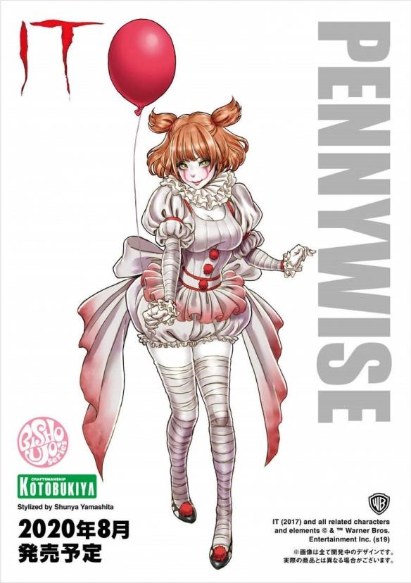 性转版《小丑回魂》美少女潘尼怀斯手办预定:超性感