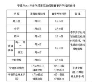 黎明是什么时候(寒假放假时间有调整开学时间公布福建两地最新通知→)