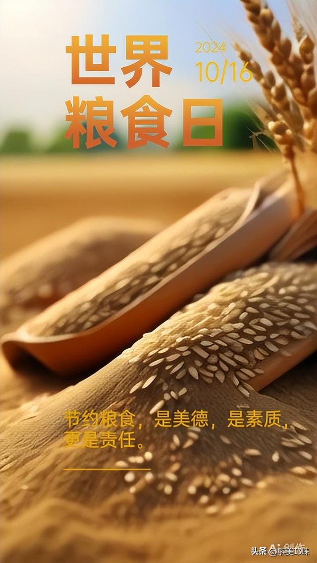 2024世界粮食日：请好好吃饭，不浪费每一粒粮食