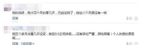 陈意涵怀孕八个月只胖3公斤，网友：这肚子跟没有一样