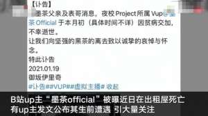 墨茶(up主墨茶被饿死又骗钱？凉山州官方：网传经历有夸张 正调查是否涉嫌骗钱)