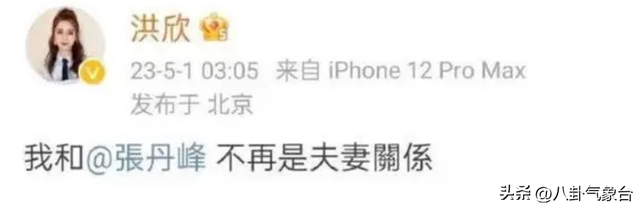 网曝洪欣带儿子改姓,与张丹峰划清界限,张镐濂变洪镐濂?