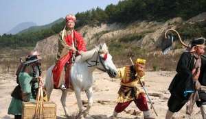 唐僧扮演者(拍《西游记》的时候，这一幕的沙僧居然是唐僧演的)