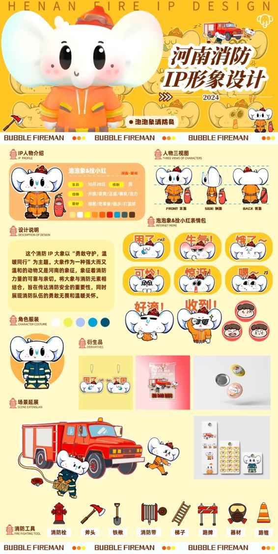河南消防IP设计作品展播(三)丨惊艳了!消防宣传“玩出花”!