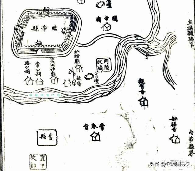 两省四县古地图中的回隆镇