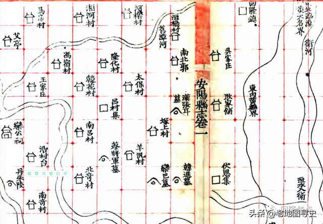 两省四县古地图中的回隆镇