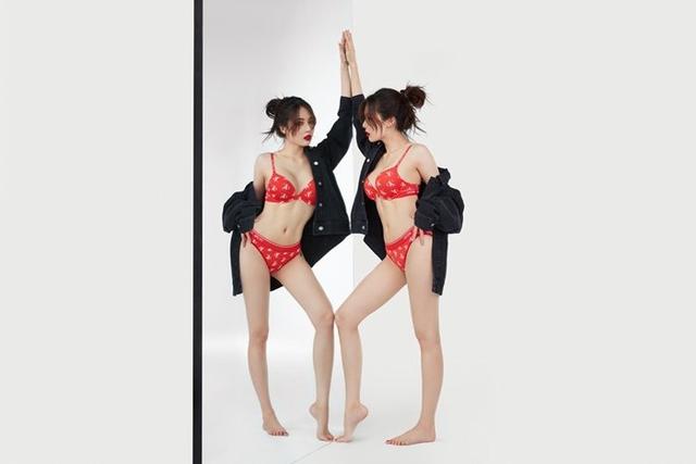 韩国女艺人泫雅拍内衣品牌宣传照秀完美身材
