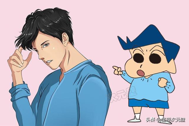 蜡笔小新“上高中”:小新变超帅成校草,小爱、妮妮谁更美?