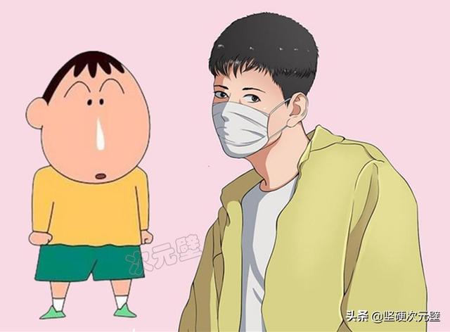 蜡笔小新“上高中”:小新变超帅成校草,小爱、妮妮谁更美?