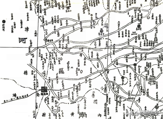 两省四县古地图中的回隆镇