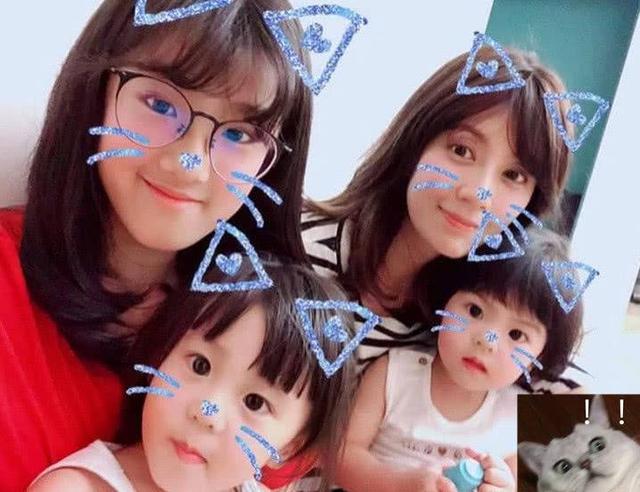 贾静雯为小女儿庆生,4岁波妞戴皇冠似公主,3个女儿一个比一个美