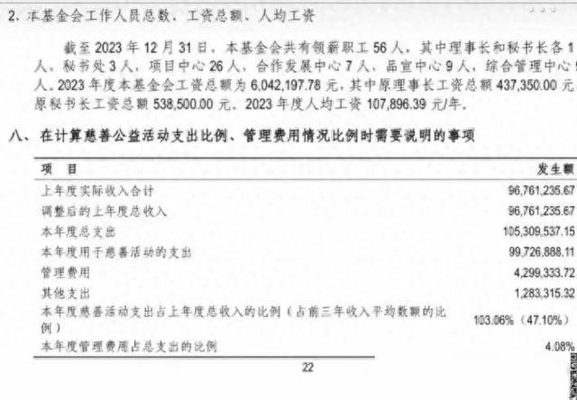 韩红基金会再度被质疑!56名员工发了600多万工资,合理吗?