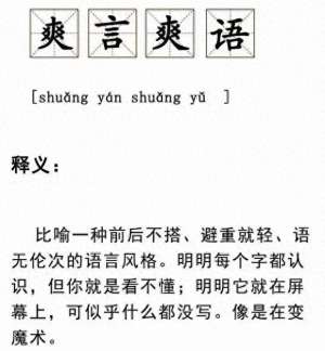 爽言爽语(烦死了，爽言爽语无处不在)