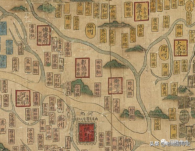 两省四县古地图中的回隆镇