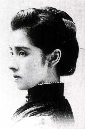 她是近代史“日本第一美女”，多图，看看那时代的日本名媛啥模样