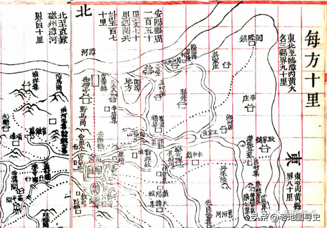 两省四县古地图中的回隆镇