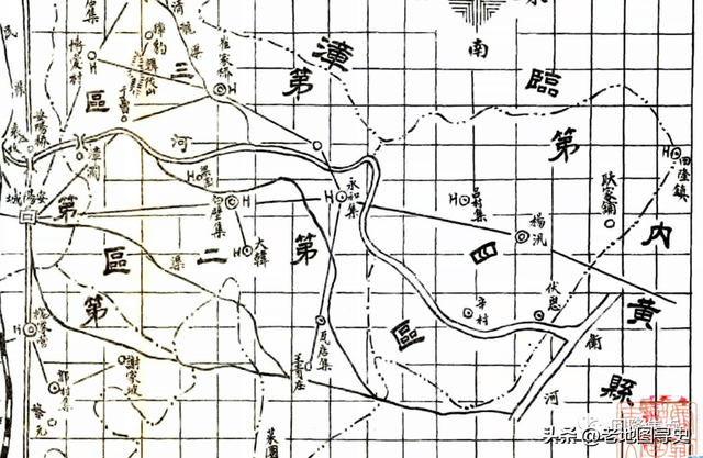 两省四县古地图中的回隆镇