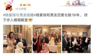 杨紫琼结婚了吗(杨紫琼和77岁富豪正式结婚结束19年爱情长跑，婚礼现场名流如云)