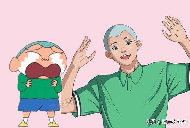 蜡笔小新“上高中”:小新变超帅成校草,小爱、妮妮谁更美?