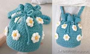 包美美(少女感爆棚的一款包包，花朵水桶包教程，春天背上它美美地出门吧)