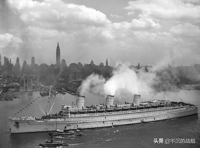 二战运兵最多的邮轮：英国丘纳德公司的玛丽女王号（1936）