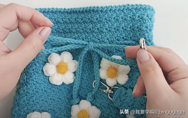 少女感爆棚的一款包包，花朵水桶包教程，春天背上它美美地出门吧