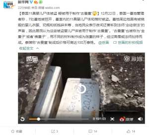 古曼童是什么(泰国11具婴儿尸体被盗 疑被用于制作“古曼童”)