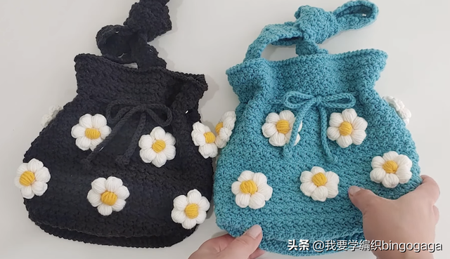 少女感爆棚的一款包包，花朵水桶包教程，春天背上它美美地出门吧