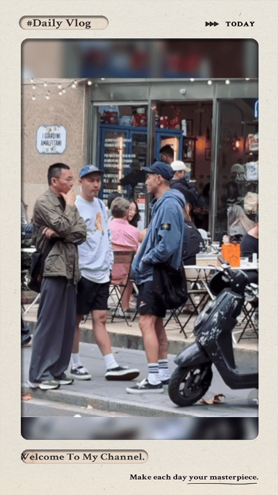 阮经天阮经民上海街头被偶遇,俩人穿同款鞋,阮经天腿上纹身抢镜