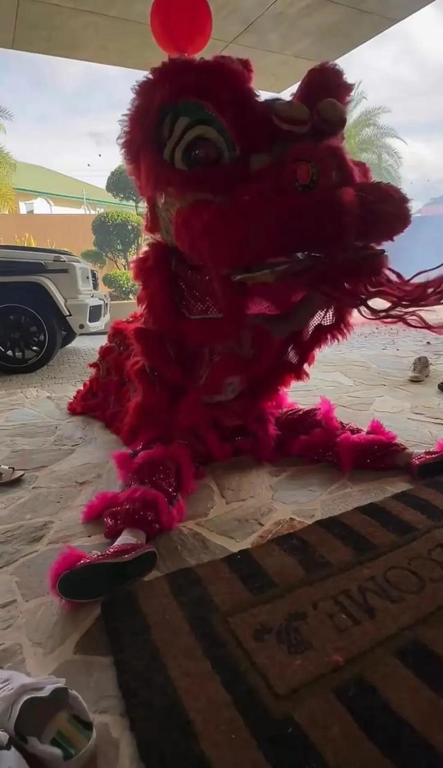吴尊在文莱豪宅过年,Max在家舞狮,neinei比妈妈漂亮,她腿好长