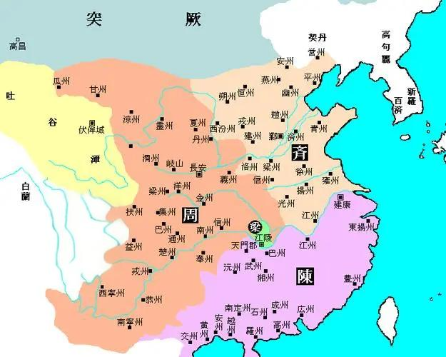 历史上的后三国,最后的结局和前三国一样,三分天下被他人一统