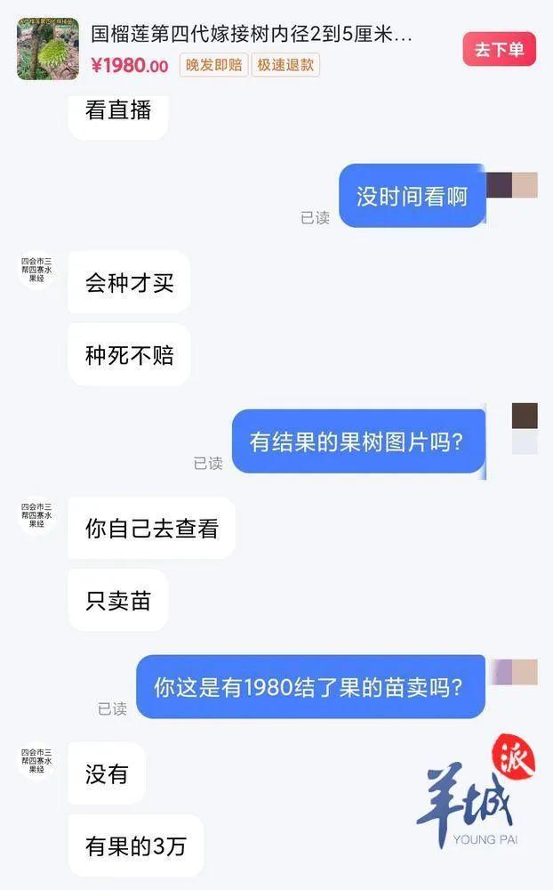 榴莲在家也能种?网上卖的榴莲苗真能结果吗?记者调查→