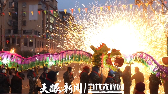 播州苟江镇:舞龙舞狮闹新春