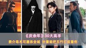 大高手(《庆余年》30大高手：费介毒术可屠杀全城，叶重能把五竹打成重伤)