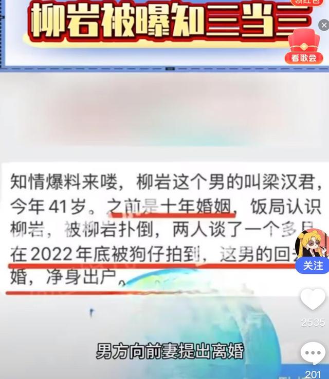 柳岩再惹争议,疑似知三当三,男友被传是欠债百万的假豪门