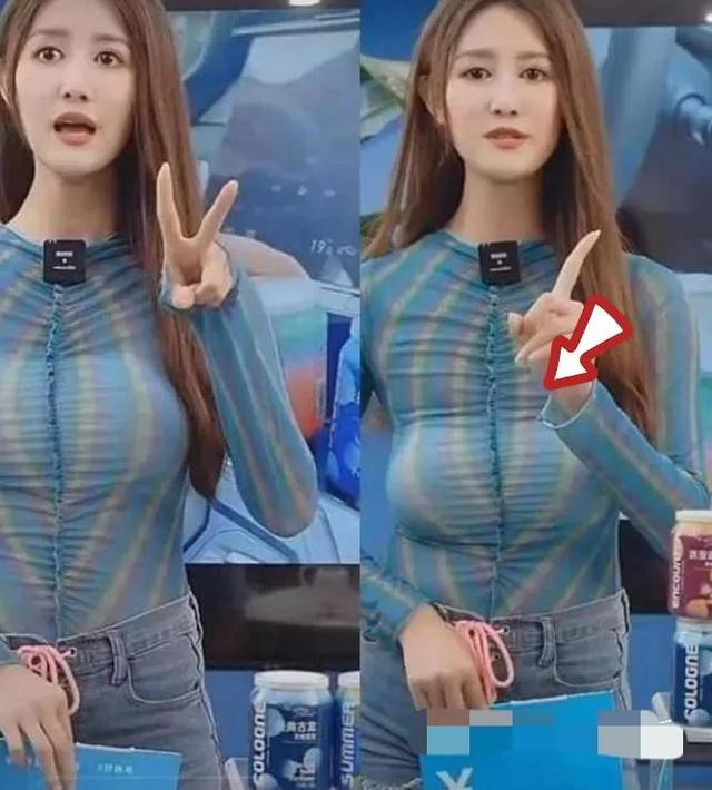 惊!身材火辣!女主播内衣下滑引发热议