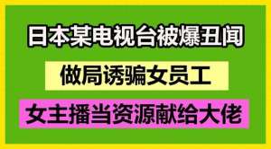 女主播免费视频资源网(日本某电视台诱骗女主播“性招待”，岛国片剧情都是真的？)