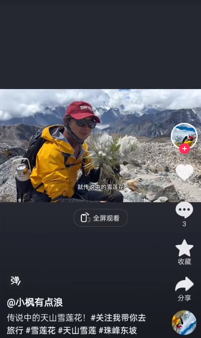 网红主播采摘“雪莲花”还拍视频炫耀?当地回应