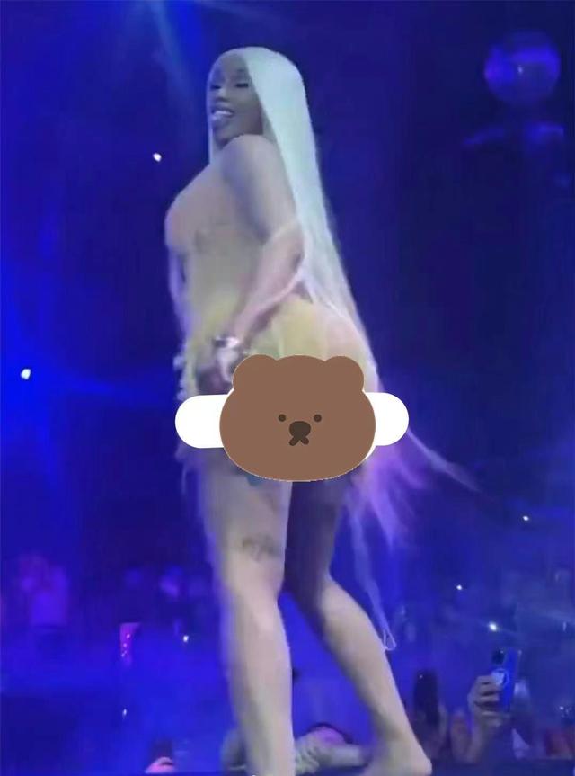 无下限!美国女星Cardi B表演尺度过大,扭胯与粉丝互动吓坏粉丝