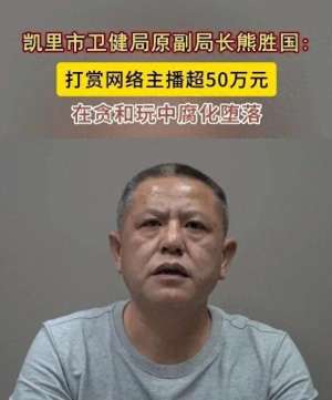 网络 女主播(打赏网络女主播超50万元落马副局长贪腐细节披露)