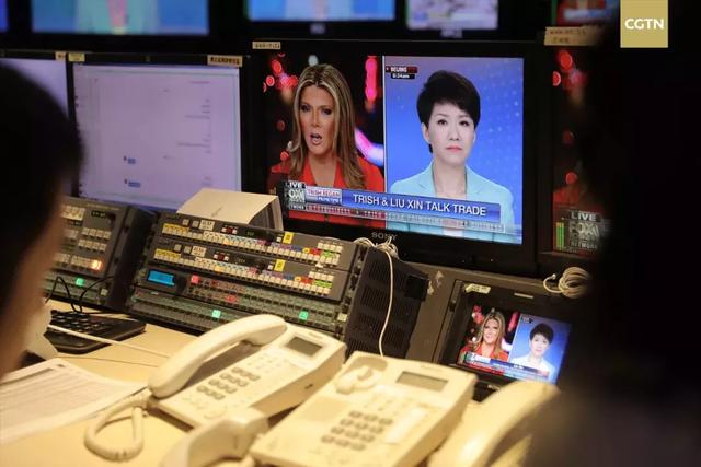 CGTN女主播刘欣与FOX女主播翠西电视交锋