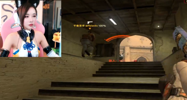 CSGO顶流主播大菠萝cos永劫无间胡桃,兽耳+黑丝魅力难挡
